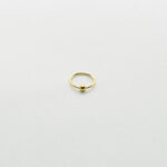 Argolla Oro Esfera Minimal